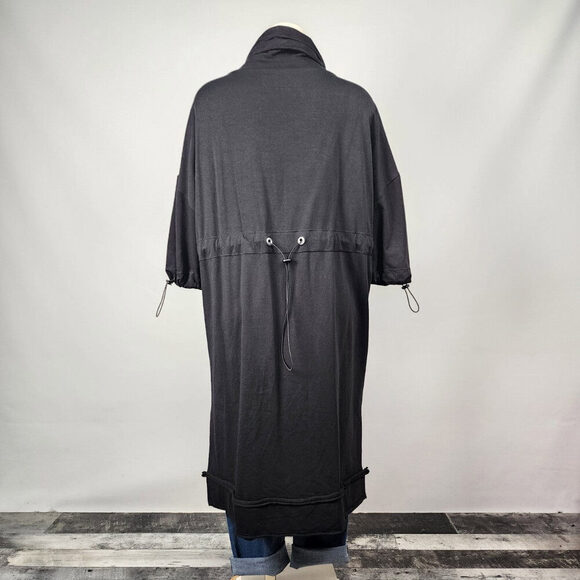 LINK Black & Grey Long Tunic Top Dress Size L - Picture 6 of 9